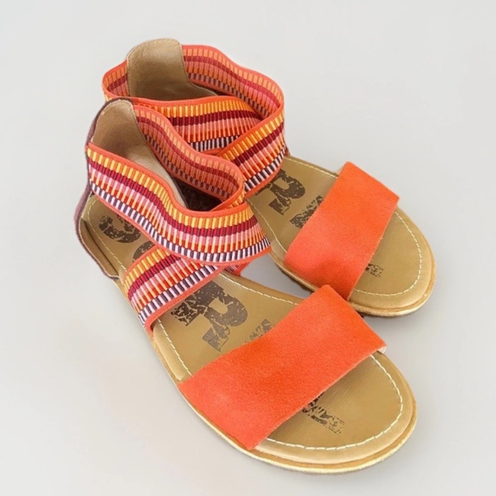 Sorel Ella Striped Sandal 7.5 GUC